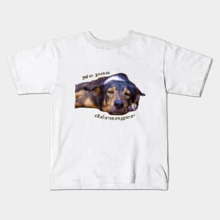 ne pas déranger le chien Kids T-Shirt